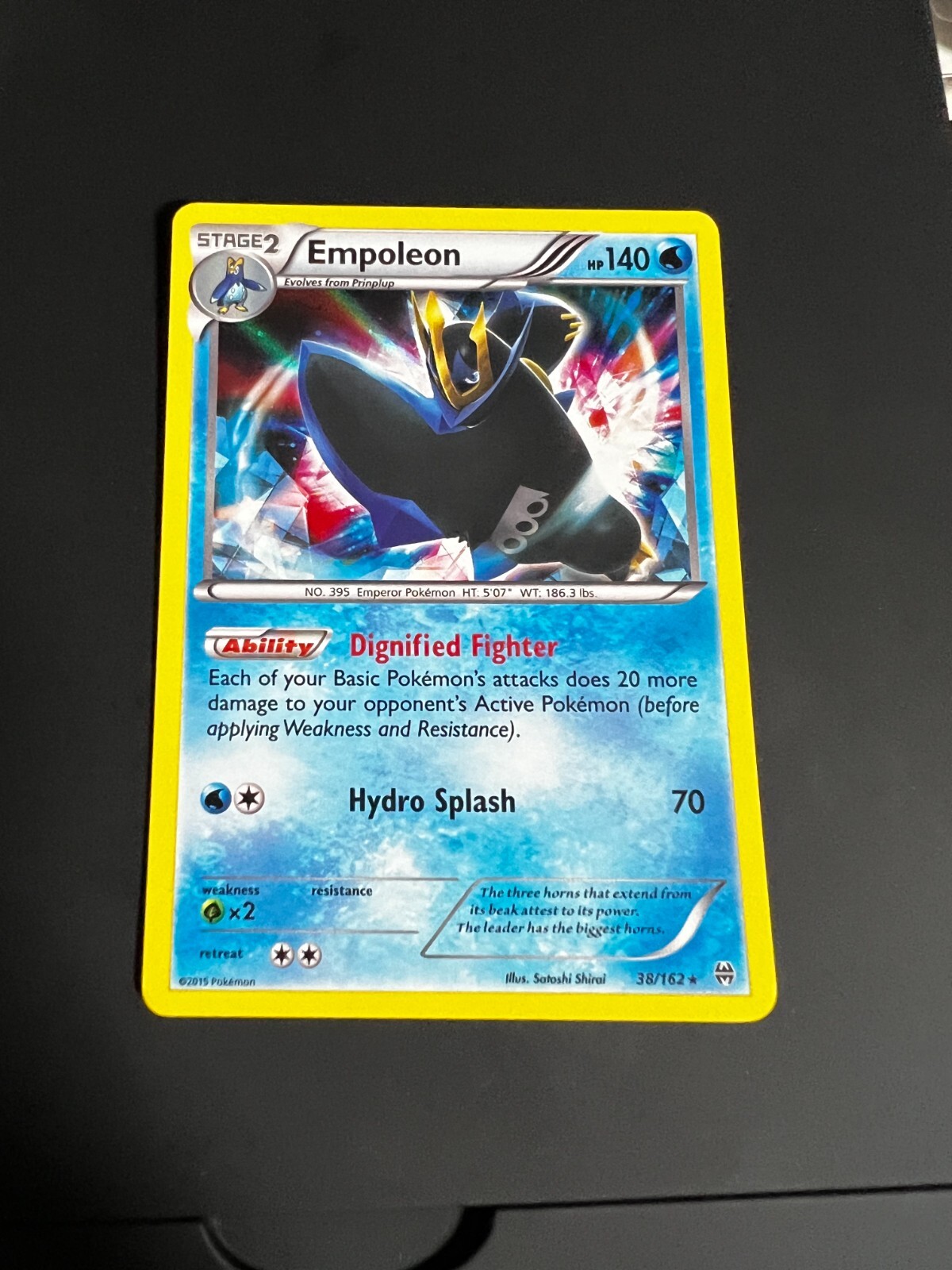 2015 Empoleon 38/162 - XY BREAKthrough - Holo Rare - Pokémon TCG - NM