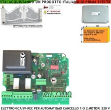 Cancello Automatico 1/2 Motori 230 V 550 W Centrale Compatibile Gibidi Radioric
