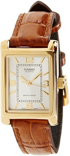 Casio collection vintage analogico da donna lady pvd oro giallo cinturino  pelle | eBay