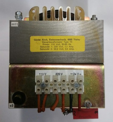 Gunter Kirch,Electromechanic 6695 Transformer Primary-(110V) Sec-(220) & (24V)