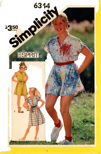 Robe/pantalon Vintage Enfant Style Années 1970 Motif 3537 - Taille 8