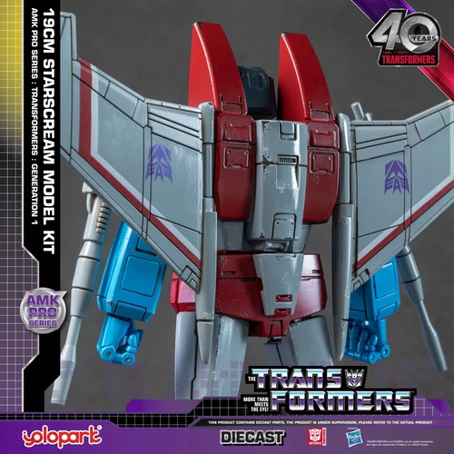 [In Stock] Yolopark Transformers Amk Pro G1 Starscream 19cm Diecast Model Kit - Picture 9 of 23
