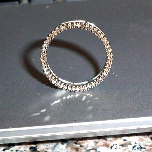 Vtg SOLID Marked 925 STERLING SILVER Round 3/4" W… - image 1