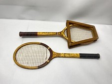 Lot of 2x Vintage Wooden WILSON Ellsworth Vines Match Play Tennis Racquet