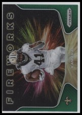 2020 Panini Prizm #7 Alvin Karara Fireworks Prizms Green