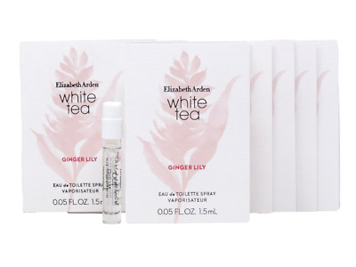 ELIZABETH ARDEN WHITE TEA GINGER LILY EDT 1.5ml .05oz x 10 PERFUME SPRAY SAMPLES