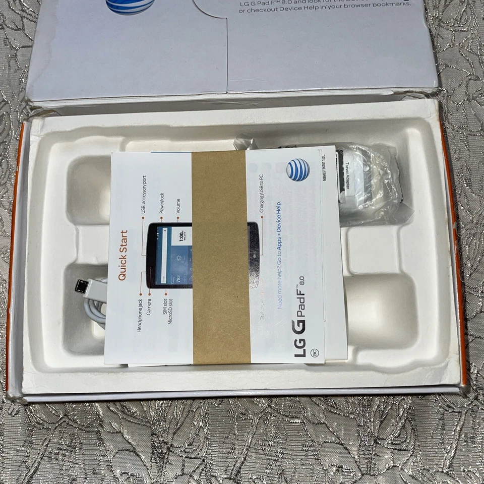 LG G Pad 16GB WiFi LTE (AT&T), 8in Android Tablet - Silver with Stylus NEW! - Image 3 of 4