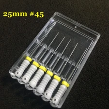 10 Packs Dental K-Files 25mm #45 Stainless Steel Endo Root Canal Hand File