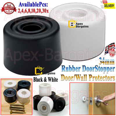 34mm Gummi Türstopper Boden Wandstopper Montierter Schutz Schutz Schrauben 2/8/30x