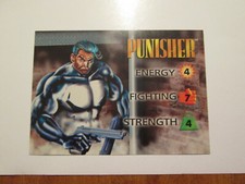 1995 MARVEL OVERPOWER ( OP ) INAUG - HERO CARD - PUNISHER 