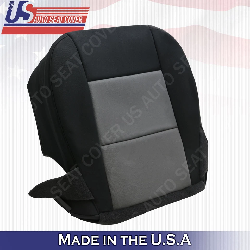 Cubierta de asiento de tela inferior del conductor Ford Ranger XLT 2003 a 2011 2 tonos negro-gris Foto 2 de 4