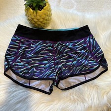 Ivivva by Lululemon Speedy Shorts Size 14 Black/Purple/Blue IG7224S