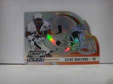 2015 Panini Prizm Collegiate Draft Picks Helmet Die-Cut Clive Walford Rookie RC