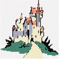 Castle Needlepoint Kit or Canvas