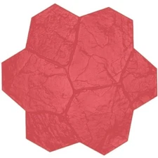 Brickform Concrete Texture Mat Random Stone Red