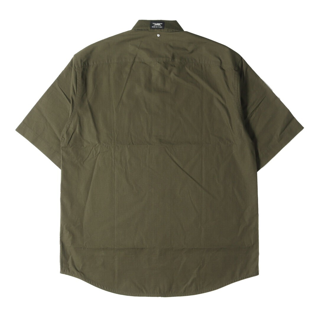 OAMC(OVER ALL MASTER CLOTH)◆24SS/Ian Shirt Short Sleeved/半袖シャツ/S/3920700213 OAMC Shirts Size: S 24SS Ripstop Cotton Zip Short Sleeve Ian