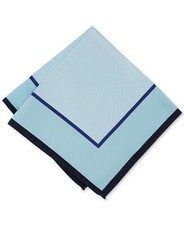 Alfani Mens Herringbone Pocket Squar Blue OS