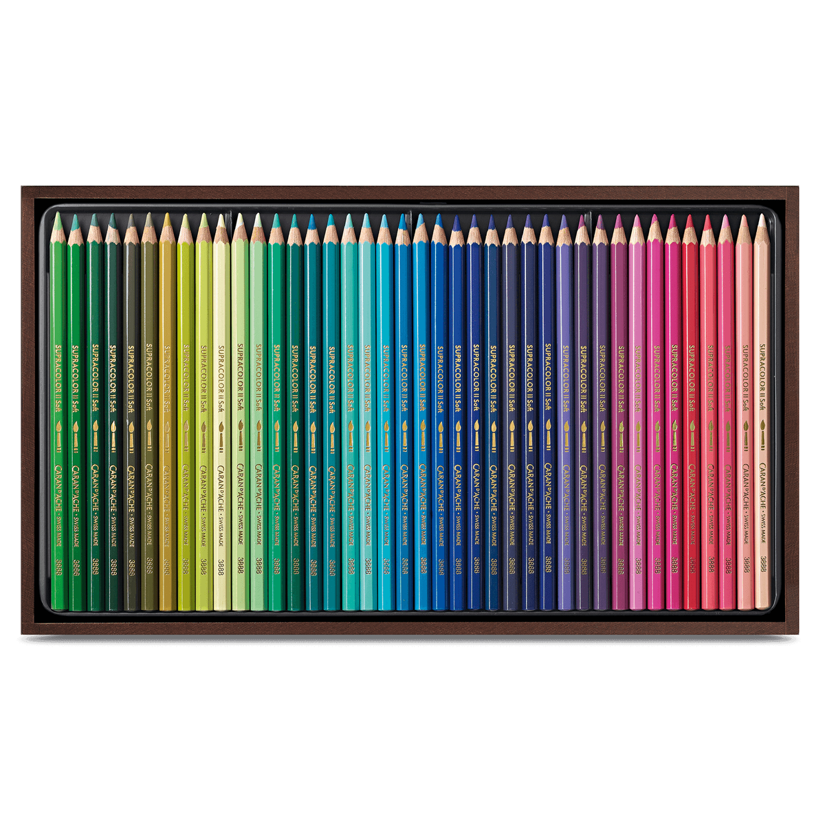 CARAN D'ACHE SUPRACOLOR Soft 120色 CARAN D'ache Supracolor Soft Aquarelle - 80 Pencils 3888480 for