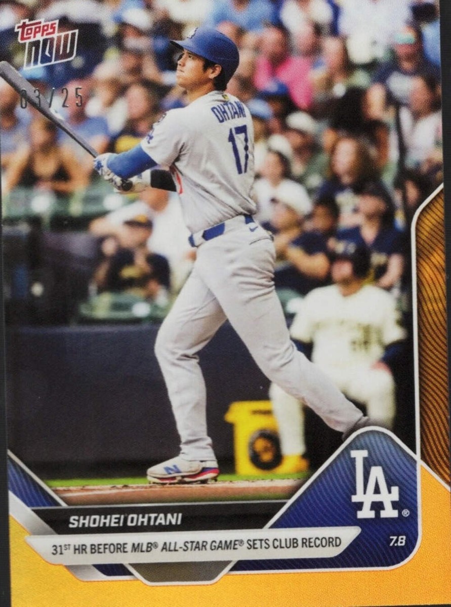 2025 Topps Now Shohei Ohtani #403 Orange Foil /25 Los Angeles