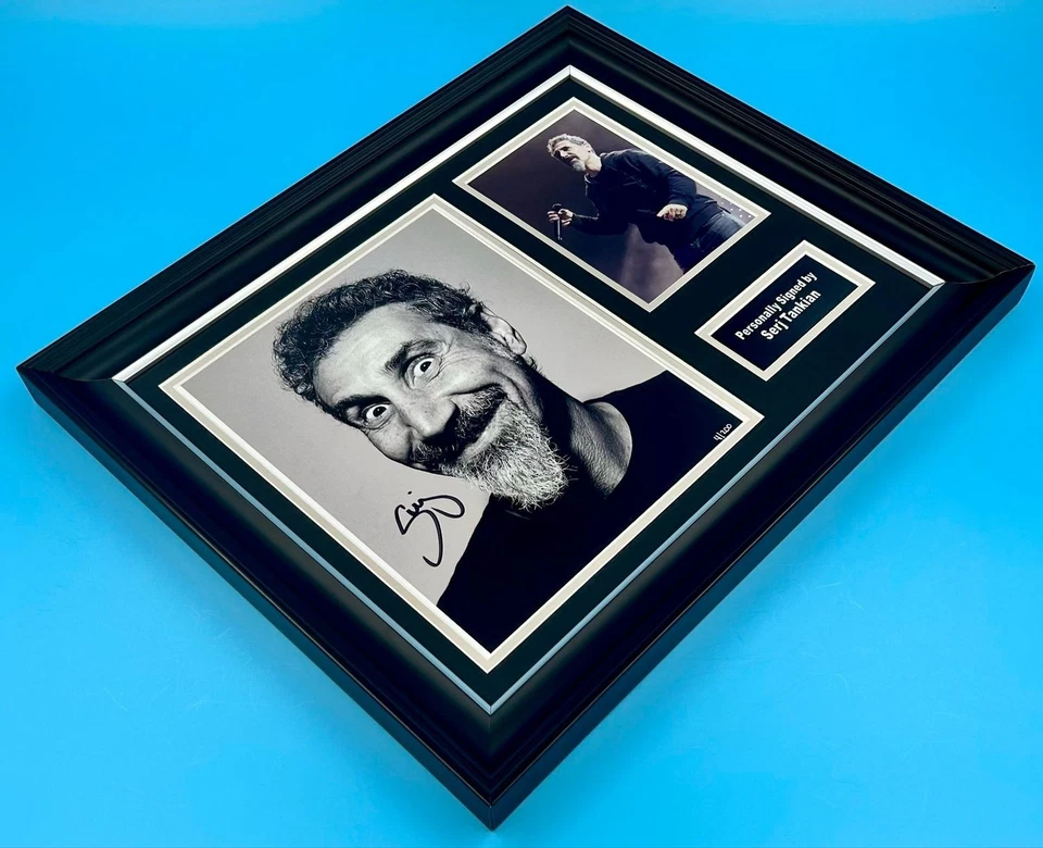 Serj Tankian Signed Photo Framed & COA Autograph Auto System Of A Down Poster - Image 3 of 4