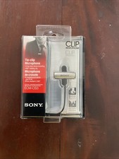 SONY ECM-CS3 CONDENSER TIE-CLIP MICROPHONE WI...