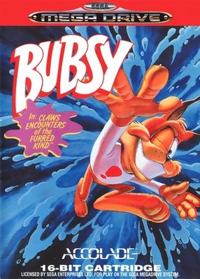 Mega Drive Bubsy in Claws Encounters of the Furred Kind EU OVP beschädigt