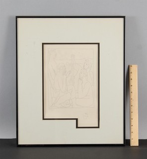 1970s PABLO PICASSO Ovids Les Metamorphoses Etching Nestors Tales Trojan War
