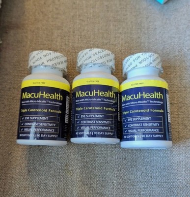 M'acuHeal'th Eye Wellness Formula with Advanced Triple Carotenoid Blend 3x US