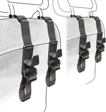 4-Pack Headrest Hooks for Car Universal Interior Auto Vehicle Back Front Seat...