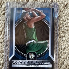 Panini 2017-18 NBA Hoops Faces of the Future Jayson Tatum #4 Celtics
