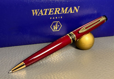 WATERMAN EXPERT ll BALLPOINT  PEN   BURGUNDY/GOLD  NEW IN BOX