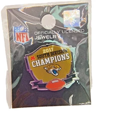Jacksonville Jaguars 2017 South Division Champions Pin NFL Football AFC