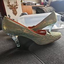 06 Irregular Choice shoes Vintage 2006 size UK 7.5 EU 41 Green Great condition 