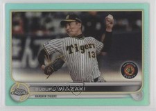 2022 Chrome NPB Nippon Professional Baseball Aqua Refractor Suguru Iwazaki 02dt