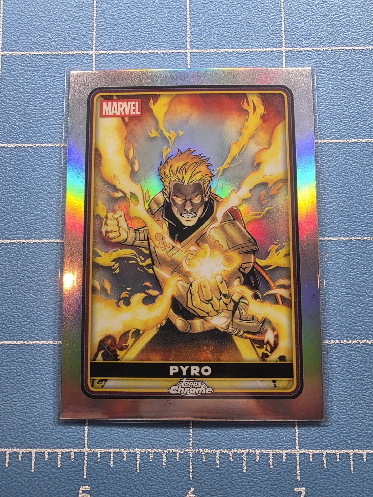 2025 Topps Chrome Marvel Deadpool - Pyro #11 - Refractor Card