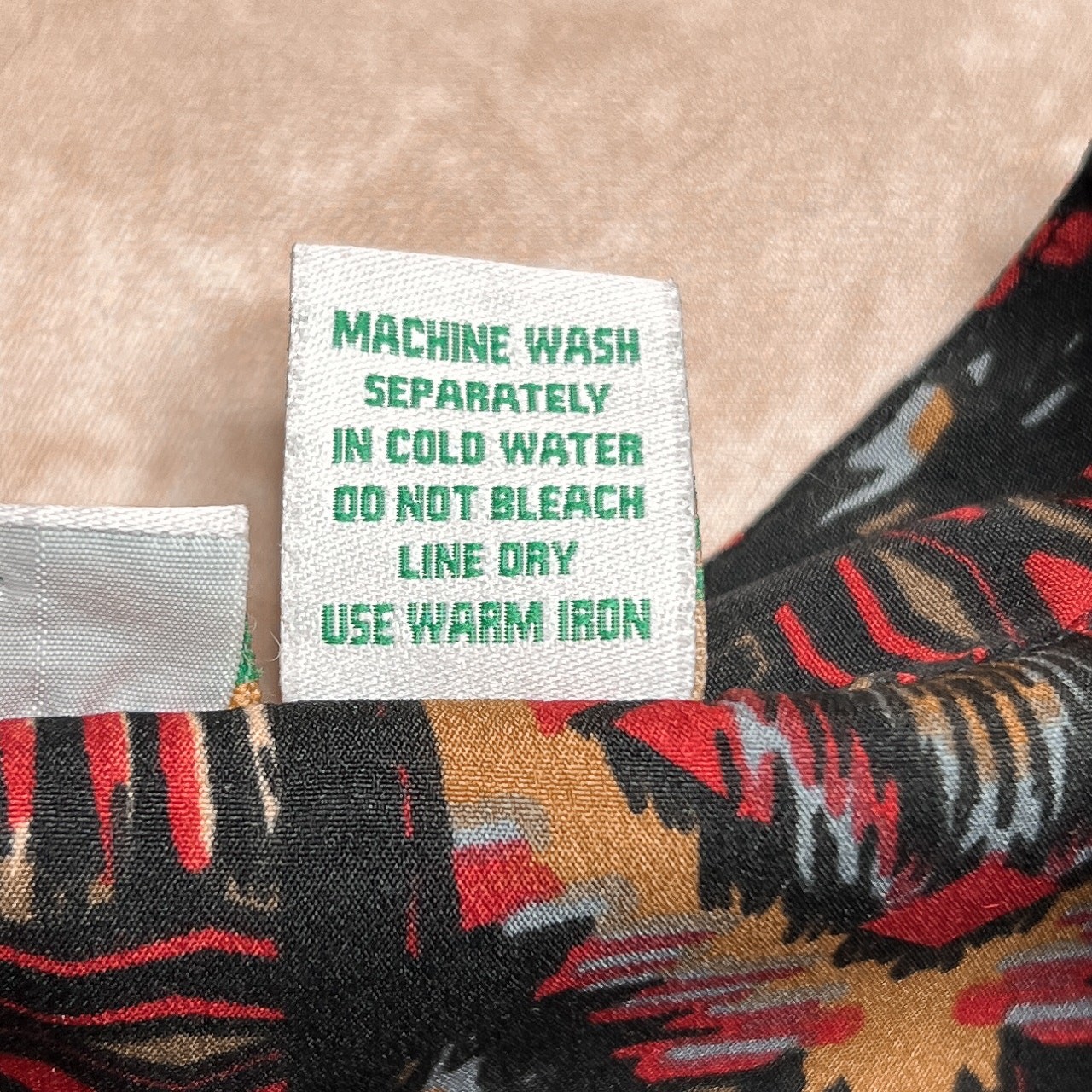 Collections Etc. Vintage Southwestern Print Tunic Blouse Multicolor Geometric 