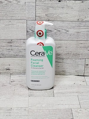 CeraVe Foaming Facial Cleanser for Normal to Oily Skin, 12 fl oz