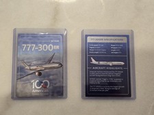 American Airlines Trading Card 777-300ER Flagship Livery 100 Years w/ Sleeve