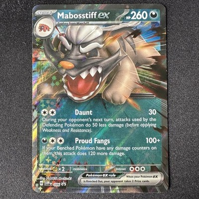 Pokemon TCG Mabosstiff ex SVP086 Black Star Promo Holo Scarlet & Violet