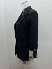 Womens Solid Color Polyester For Blazer Jacket 3/4 Sleeve for Vacation Use