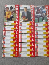 ARSENAL 1988/1989  - Complete set of 24 home programmes - see below