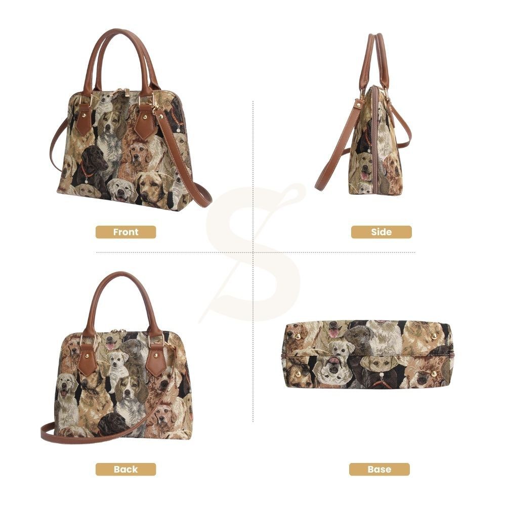 Signare Tapestry Arazzo Borsa a Tracolla Donna, borsa a spalla donna, Crossbody bags con Disegni da Giardino (Alice nel paese delle meraviglie