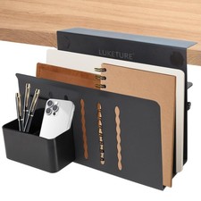 Laptop Holder, Steel Desk Side Storage, No Drill Standing Desk , Clamp on Lap...