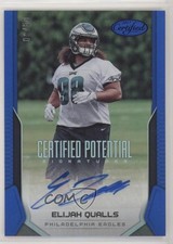 2017 Certified Potential Signatures Mirror Blue 9/50 Elijah Qualls Auto 0o9