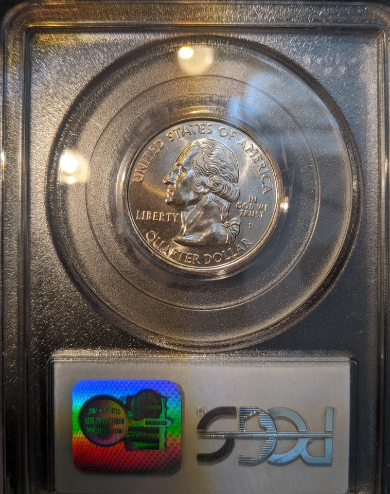 2000-d PCGS MS-68 Maryland Washington State Quarter Spot Free RARE pop 54/0 - Image 2 of 2