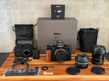 Nikon Zf Kit Mint, 3 Lenses, Rosewood Grips, Flash, 3 Batt Charger, MicroSD