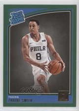 2018-19 Panini Donruss Rated Rookies Green Flood Zhaire Smith #154 Rookie RC 1s8