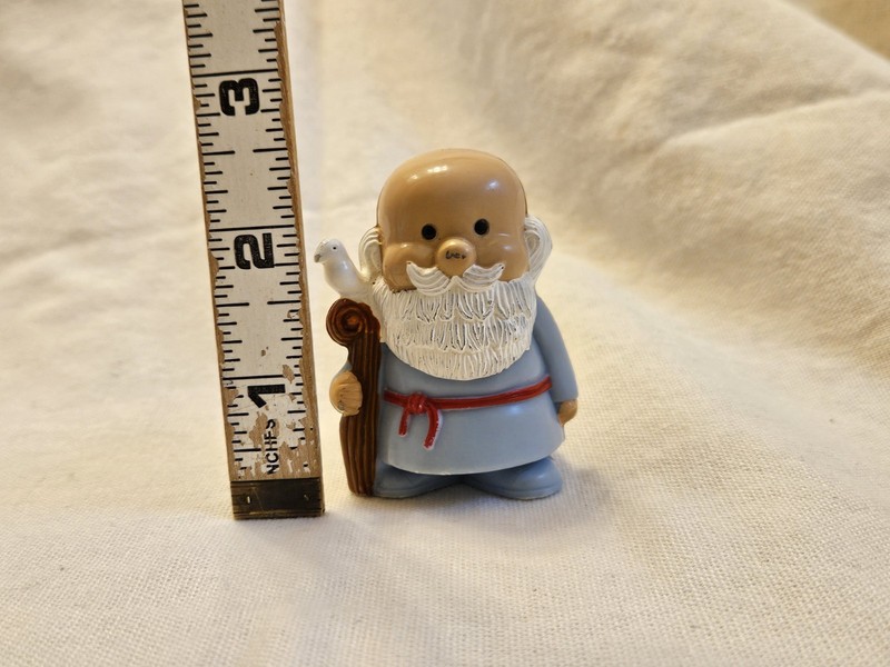 Cute Noah's Ark Replacement Noah Toy Figure FREE US SHIPPING Hard Plastic 2.5 In