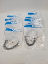 10PC ICC ICLC407FSV Phone Line Cord 7FT Silver Satin 6P4C Pin 2-5