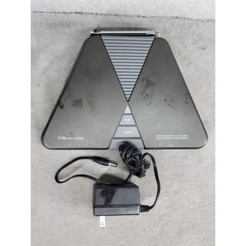 Midland NOAA Weather All Hazard Monitor AM FM Radio Emergency Alert System Gray